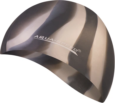 Шапка для плавания Aqua Speed мультиколор силиконовая унисекс для бассейна шапочка для плавания