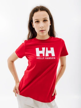 Женская Футболка HELLY HANSEN W HH LOGO T-SHIRT Красный S (7d34112-162 S)