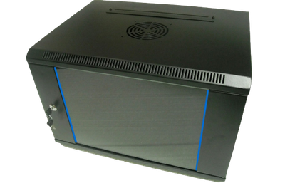 Шафа настінна Hypernet 18U 19 600x600 (Ш*Г) розбірна чорний WMNC66-18U-FLAT-AC-BLACK