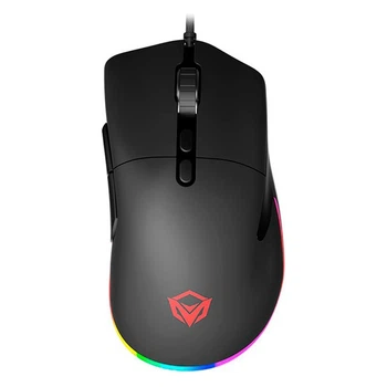 Ігрова комп'ютерна миша провідна MEETION Backlit Gaming Mouse RGB GM20_2023 12000 DPI RGB підсвічування black