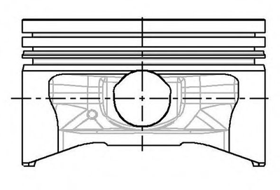 Поршень з кільцями RENAULT/VOLVO 76.0 1.4 847/C1J/C2J/C3J 1975-1995 вир-во NURAL Nural (8733350000)