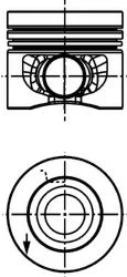Поршень KOLBENSCHMIDT 40558610 Kolbenschmidt (40558610)