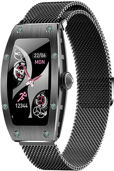 Smartwatch Kumi K18 Swarovski Black (KU-K18/BK)