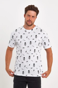 Футболка с принтом Trend Collection 188 Белый XL