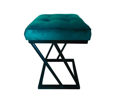 Табурет KOMODO в стиле Loft green мягкий