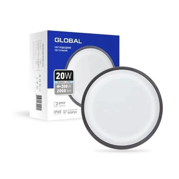 Антивандальный LED-светильник GLOBAL 1-GBH-08-2050-C 20W 5000K