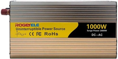 Інвертор ROGERELE REPU1000EU (1000W/2000W MAX) with charger з чистою синусоїдою (00-00019343)