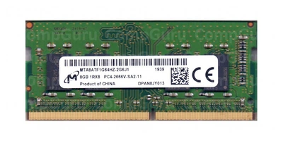 Ноутбучна оперативна пам'ять Micron DDR4 8GB 2666MHz SO-DIMM 1Rx8 PC4-2666V (MTA8ATF1G64HZ-2G6J1)