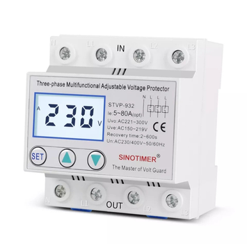 Трьохфазне захисне реле напруги SINOTIMER STVP-932 (80A)