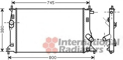 Радиатор охлаждения MAZDA 5 05- пр-во Van Wezel Van Wezel (27002183)