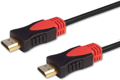 Кабель Savio CL-95 HDMI 1.5 м HDMI Type A (Standard) Black,Red (SAVKABELCL-95)