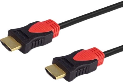 Кабель Savio CL-96 HDMI 3 м HDMI Type A (Standard) Black,Red (SAVKABELCL-96)