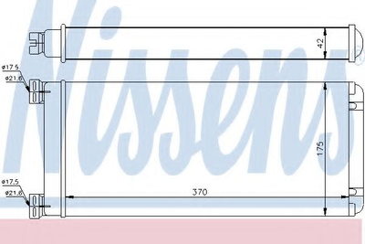Радиатор печки XF, XF 105, XF 95 пр-во Nissens Nissens (71302)