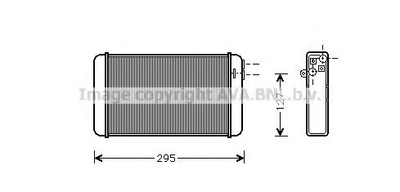 Радіатор обігрівача OMEGA A ALL MT/AT +/- A/C Ava Ava (OLA6116)