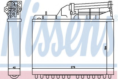 Радиатор печки BMW пр-во Nissens Nissens (70502)