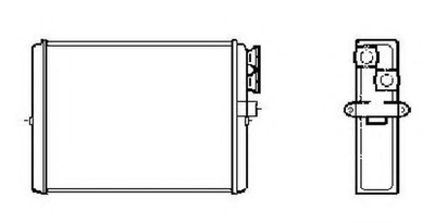 Радиатор отопителя S60/XC70/V70/S80 пр-во NRF NRF (53559)