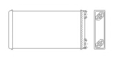 Радиатор печки MAN F 90, F 90 пр-во NRF NRF (53544)
