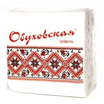 Серветка Обухівська 40 листів біла