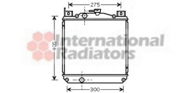 Радіатор охолодження двигуна SUZ SWIFT 96-HUNG PROD Van Wezel Van Wezel (52002059)