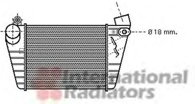 Интеркулер GOLF IV 1.8/1.9TDI MT/AT Van Wezel Van Wezel (03004185)