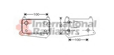 Радіатор масляний MB DIESEL ML/VITO/C/VIANO вир-во Van Wezel Van Wezel (30003376)