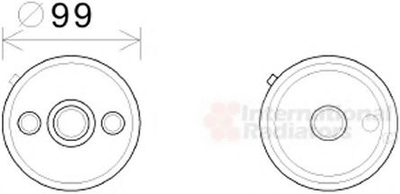 Pадиатор масляный SEAT Volkswagen SKODA AUDI пр-во Van Wezel Van Wezel (58003358)