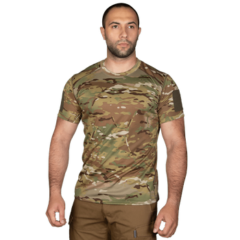 Мужская потоотводящая футболка CamoTec CM Chiton Patrol Coolpass с липучками под шевроны мультикам размер S