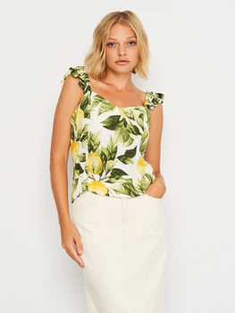 Блузка жіноча H&M 095596 46 Зелена (SZ309559615223)