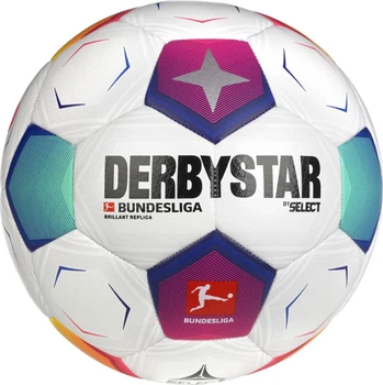 Футбольний м'яч Select DERBYSTAR Bundesliga Brillant Replica v23 біло-синьо-фіолетовий Розмір 5 395410-672
