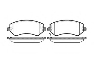 Колодка тормозная дисковая передняя CHRYSLER, JEEP пр-во REMSA Remsa (080702)