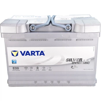 VARTA SILVER DYNAMIC AGM 70Ah, EN 760, правий 278x175x190 (ДхШхВ) START-STOP | 6СТ-70 АзЕ Varta (570901076)