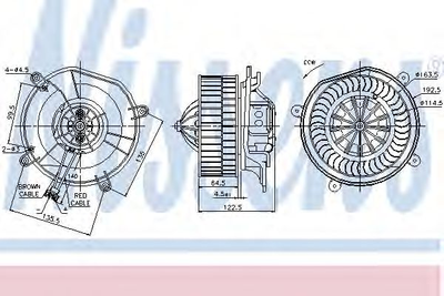 Вентилятор обігрівача MERCEDES E-CLASS W 211 02- вир-во Nissens Nissens (87103)