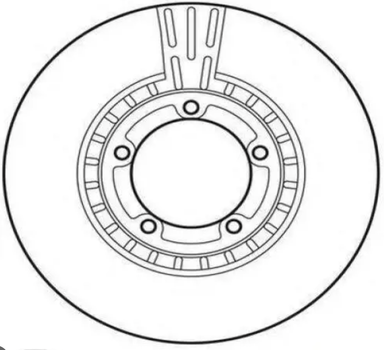 Диск тормозной передний Hyundai H-1 -06 пр-во Mobis Mobis (581294A200)