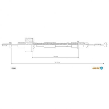 Трос зчеплення FORD FIESTA вир-во Adriauto Adriauto (130101)