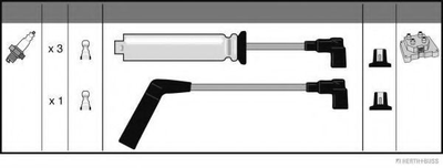 Провода зажигания компл. DAEWOO LANOS пр-во Jakoparts Herth+Buss Jakoparts (J5380906)
