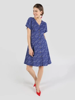 Сукня міді літня жіноча Colin's CL1063230INV L Indigo (8683197601766)