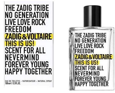 Woda toaletowa unisex Zadig&Voltaire This is Us! 100 ml (3423222009816)