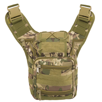 Рюкзак-сумка тактическая штурмовая SILVER KNIGHT TY-803 размер 25х23х10см 6л Цвет: Камуфляж Multicam