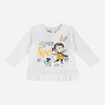 Дитяча футболка з довгими рукавами для дівчинки Chicco 09067373000000-030 104 см Біла (8059609104871)