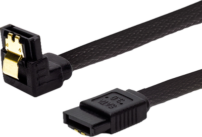 Kabel Savio SATA III 0.3 m, Czarny (SAVGAK-04)