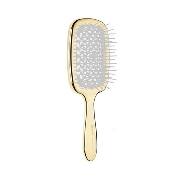 Гребінець для волосся Janeke Superbrush LUX золотистий з білим