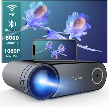 Мультимедийный проектор Toperson T421 Full HD LED 8500 Лм Wi-Fi Bluetooth с динамиками