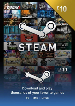 Код активации Steam Gift Card (Стим) на 10 GBP UK-регион