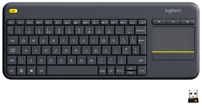 Клавиатура Logitech K400 Plus Touch Wireless UA Black (920-007145)