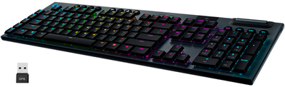 Клавіатура Logitech G915 Lightspeed Wireless RGB Mechanical Clicky Black (920-009111)