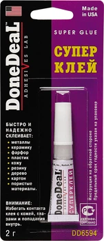 Суперклей DoneDeal при t від -50°C до +95°C 2 г (GPL-736594)