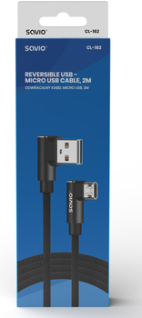 Кабель Savio CL-162 USB - micro-USB 2 м (SAVKABELCL-162)