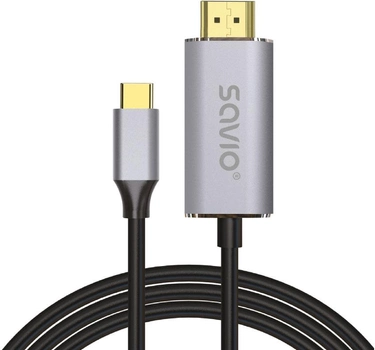 Kabel Savio CL-170 USB Type-C - HDMI v2.0b 1 m (SAVKABELCL-170)