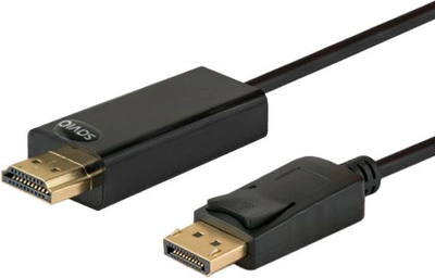Кабель Savio CL-56 DisplayPort - HDMI 1.5 м Black (SAVKABELCL-56)
