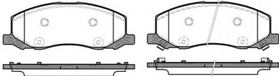 К-кт гальм. колодок перед,(18") Opel Insignia 08- Remsa (138602)